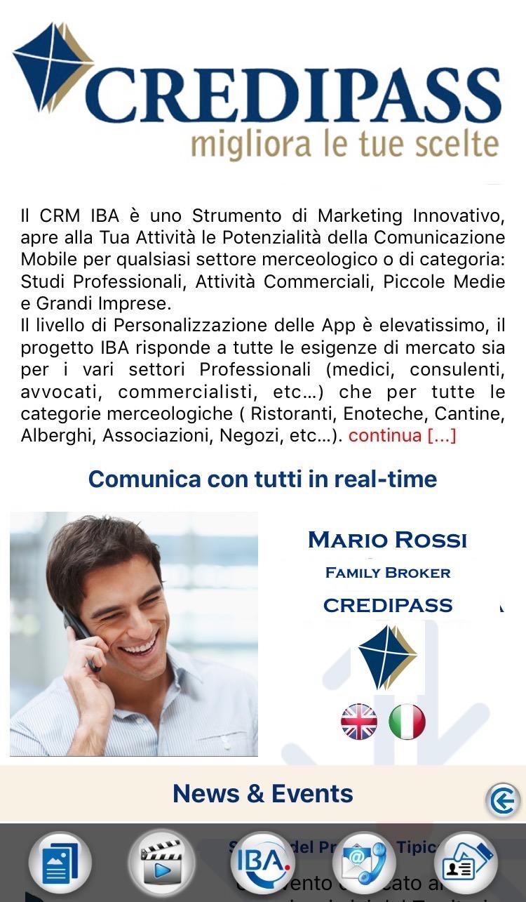 professionale e aziendale INTERACTIVE BUSINESS APP.