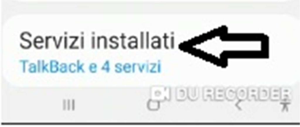 alla schermata e cliccare su SERVIZI INSTALLATI dove dovrete trovare il nome dell app