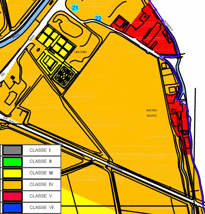 Figura 3 estratto classificazione acustica del territorio comunale 5.