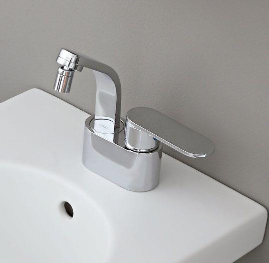 114070/F Single lever bidet mixer (stop&go drain included) Package dim. 40 x 18 x 9 cm Weight 2,5 kg Pz.