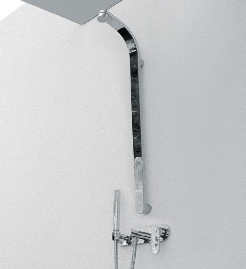 112082 Concealed shower set with overhead, mixer and handshower Package dim. 120 x 31 x 15 cm Weight 6,5 kg Pz.