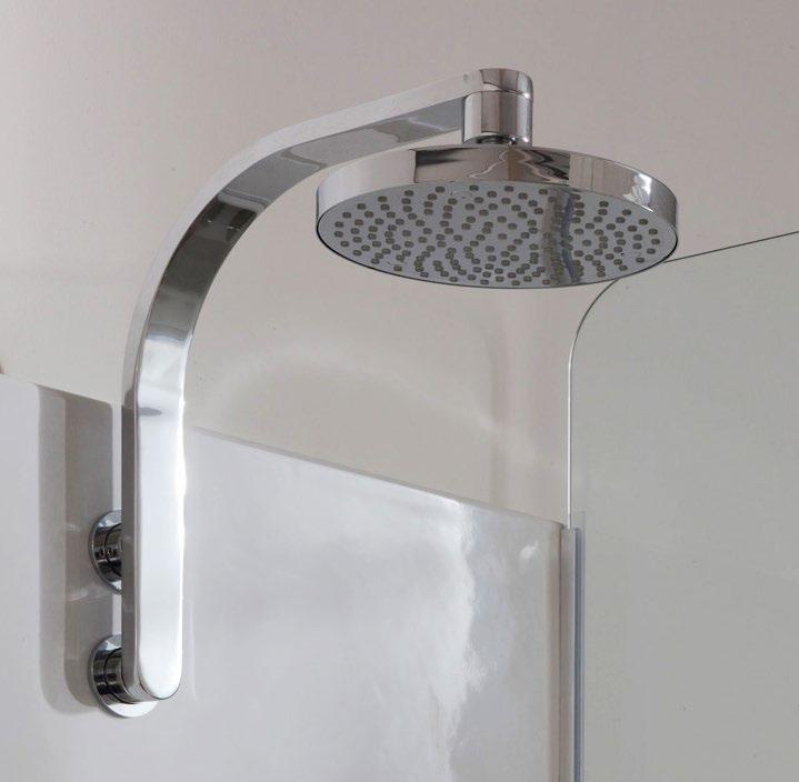 112084 Wall-mounted overhead shower Package dim. 48 x 33 x 9 cm Weight 3 kg Pz.