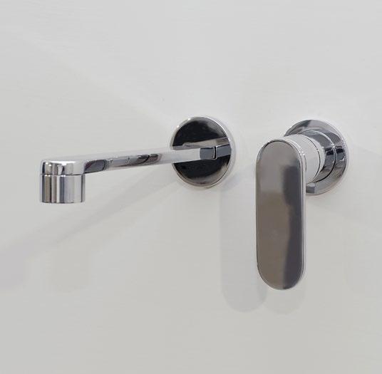 113059 Wall-mounted single-lever basin mixer (stop&go drain included) Package dim. 39 x 17 x 8 cm Weight 3 kg Pz.