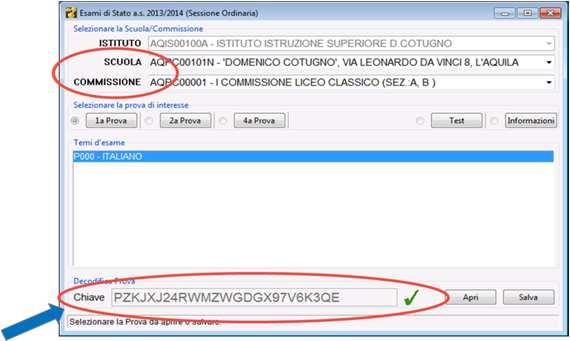 Esecuzione Esame I giorni 17, 18 e 23 Giugno: eseguire il Plico Telematico utilizzando le credenziali (Utente e Password) ricevute durante la fase di download; selezionare la Scuola, la Commissione d