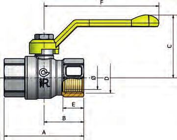 VALVOLA A SFERA / BALL VALVES 335 F/F FEMMINA / FEMMINA FEMALE / FEMALE EN 331 Materiali / Materials 4 7 8 6 DESCRIZIONE DESCRIPTION MATERIALE / MATERIAL 1 CORPO BODY OTTONE / BRASS CW617N UNI EN