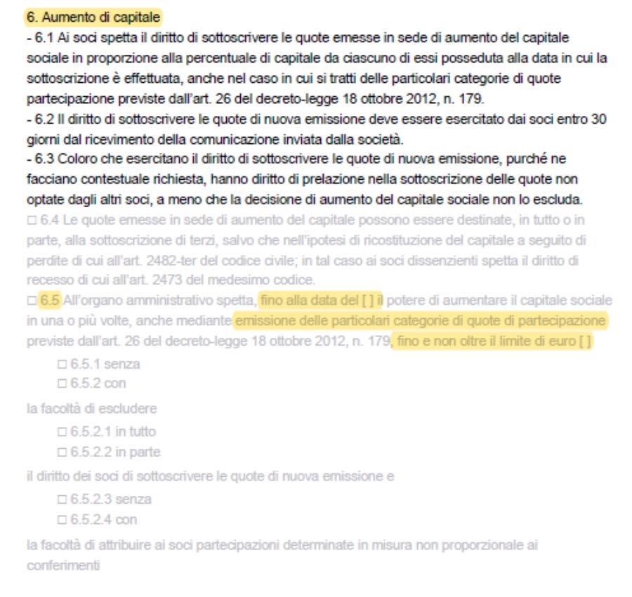 LO STATUTO TIPIZZATO: ALCUNE CONSIDERAZIONI 7.