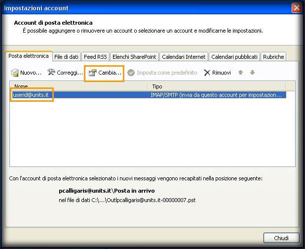 d/m/y H:i 15/17 Configurare il client Outlook 2007 2. 3.