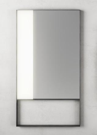 RIFLESSI Collection Specchio 4 mm bordo filo lucido con illuminazione frontale led,