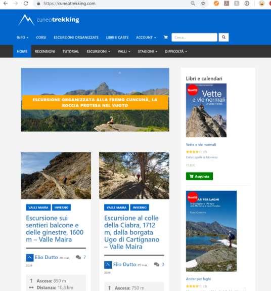 Un esempio di DISCOVERY: cuneotrekking.com Per vedere come funziona DISCOVERY basta visitare il sito cuneotrekking.