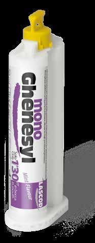 Ghenesyl Mono può essere utilizzato anche in abbinamento alle viscosità wash Super Light Body / Light