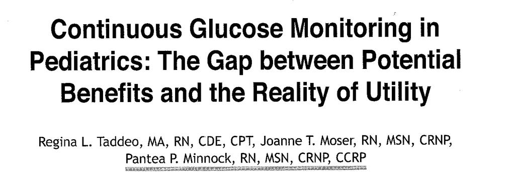 Punti di forza e non nell utilizzo del monitoraggio continuo della glicemia in terapia multi-iniettiva: Without proper education, this tremendous quantity of blood glucose data can be viewed as