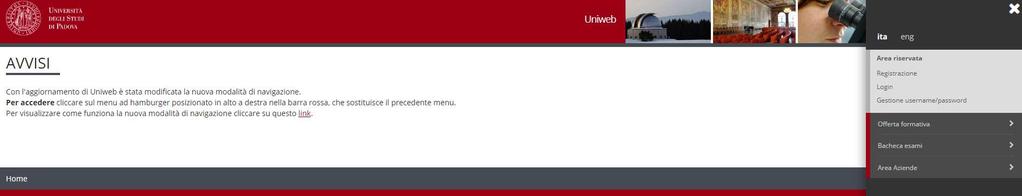 Inserire le proprie credenziali selezionando il dominio relativo al proprio utente (@studenti.unipd.it o @unipd.