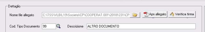 - Stato AgyoFirma : riporta lo stato di avanzamento del processo di firma con AgyoFirma.