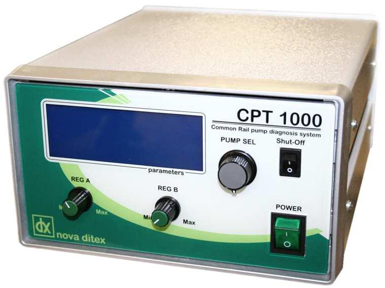 CPT1000 GOLD DX79730 Unità di controllo pompe CR Questo equipaggiamento è utilizzabile su banchi prova Diesel a norma ISO, efficienti ed in perfetto stato di funzionamento.