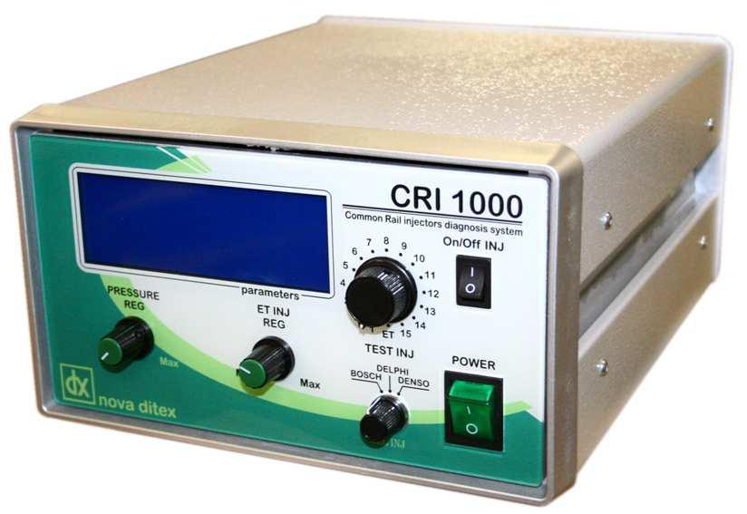 CRI1000 GOLD DX79731 Unità ausiliaria di controllo pressione rail banco Questo equipaggiamento è utilizzabile in abbinamento a DX79730 CPT1000 GOLD per pompe con doppia valvola: - SCV Suction Control