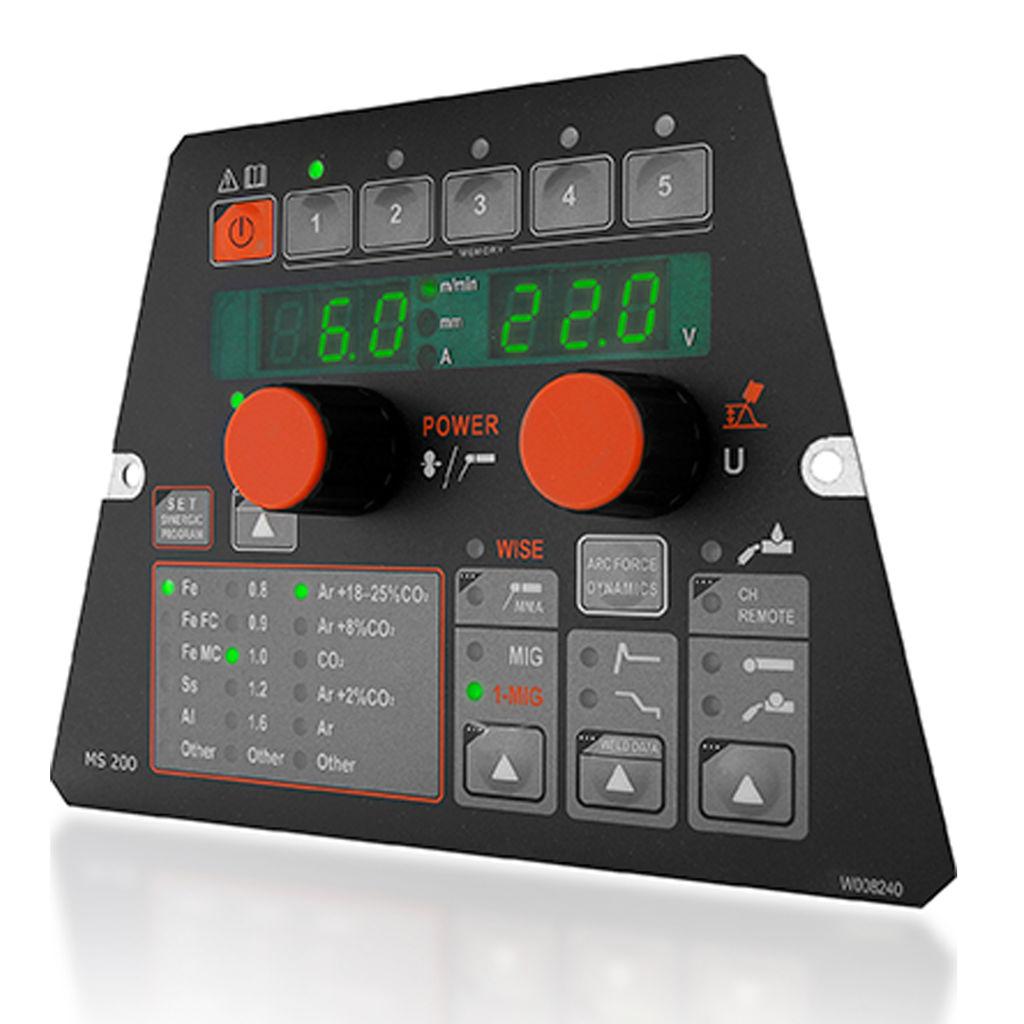 FastMig MR 200 control panel FastMig MR 300 control panel FastMig MS 200 control panel Il pannello di controllo MR è il modo regolare di controllare i parametri di saldatura.