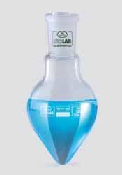 Distillazione, sintesi/palloni con collo NS Palloni a pera, in vetro borosilicato. Prodotti in vetro borosilicato., resistente al calore e a quasi tutti i prodotti chimici.