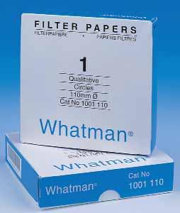 Filtrazione/Carta da filtro qualitativa Carta da filtro qualitativa Tipo Filtri rotondi e fogli. Per analisi qualitativa.