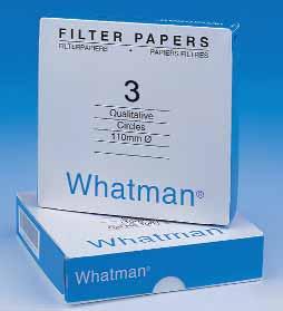 Filtrazione/Carta da filtro qualitativa Carta da filtro qualitativa Tipo Filtro rotondo e foglio. Per analisi qualitativa. Spessore elevato.