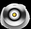 NANOLED INOX Downlight Ø 60 mm - Lente 29 S.3321W.19 1 HIGH-POWER LED 3000K CRI90 115lm Flusso luminoso apparecchio 66lm S.3321N.