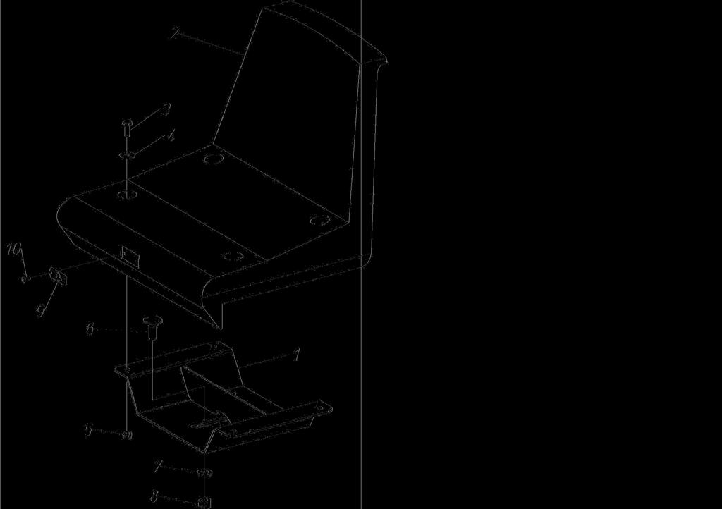 11-11-2014 60102029 500803 - SEDILE IN PLASTICA RINFORZATO 1 421857 PIASTRA SUPPORTO SEDILE IN PLASTICA RINF 2 983007 SEDILE IN PLASTICA M2010 NERO UV F0009 3 902104 VITE TE M 8x20-8.