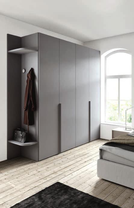 battente, terminale a giorno sagomato hinged door