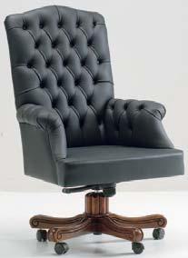 PELLE CAPITONNÈ ADJUSTABLE ARMCHAIR