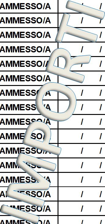 RICHIEDENTE BENEFICIARIO BORSE DI STUDIO ( ) 130 SRR BBR CDD NCL AMMESSO/A / / / 32,51 131 SRR BBR CDD MTT AMMESSO/A / / / 32,51 132 SRR CRN TZR CST AMMESSO/A / / / 32,51 133 SRR CRN TZR SML