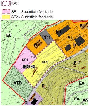 AREA IDC_04 Via delle Mura (Riparbella sud) Tav 02 - DISCIPLINA DEI SUOLI UTOE R2 SUPERFICIE TERRITORIALE SUPERFICIE FONDIARIA SUL TOTALE SUPERFICIE COPERTA ALTEZZA MASSIMA E NUMERO DI PIANI FUORI