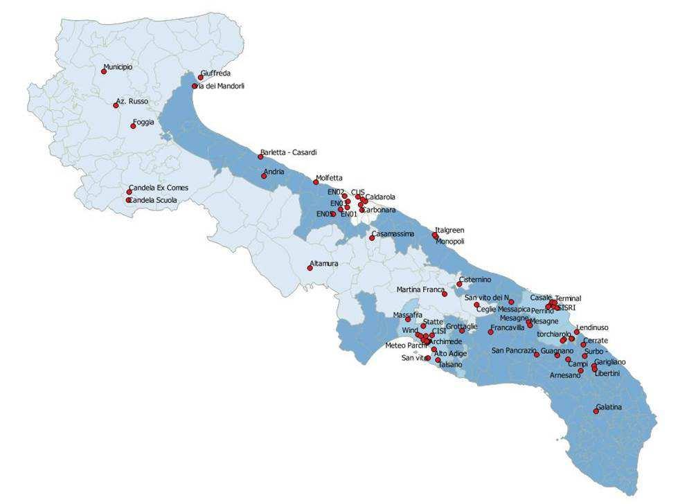 1. Inquadramento territoriale della rete di monitoraggio della qualità dell aria La Rete Regionale di Rilevamento della Qualità dell Aria (RRQA), così come definita dalla D.G.R. 2420 del 16.12.