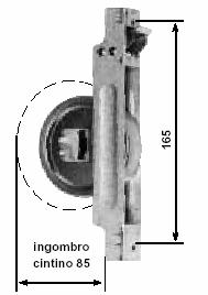 Avvolgitori AVVOLGITORE CON PLACCA INOX Cod. AT150/44 Int. 14,5 4 m Cod. AT150/46 Int.