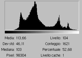 Picchi in un istogramma: una zona