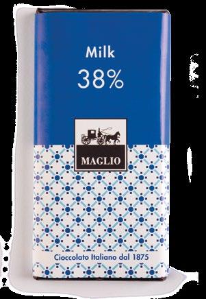 TAVOLETTE BLEND 100G NEW Milk 38% Cacao Tavoletta Blend (100g.) - Imballo 24 pz Milk Chocolate 38% Cocoa Blend Bars (100g.