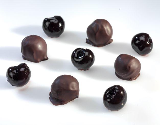 AMARENE Vellutata amarena in cherry, velata di finissimo cioccolato fondente al 68% di cacao.