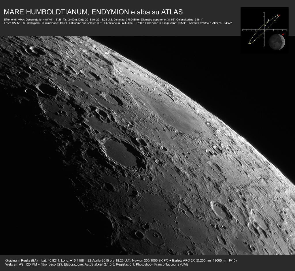 Librazioni Lunari.. il Mare Humboldtianum ed il bordo lunare in condizioni di librazione favorevoli per la loro osservazione.