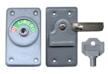 catenacci art.33 "libero occupato" in acciaio verniciato, dimensioni mm.48x80, forniti con chiave. CLO - Confez. 6.