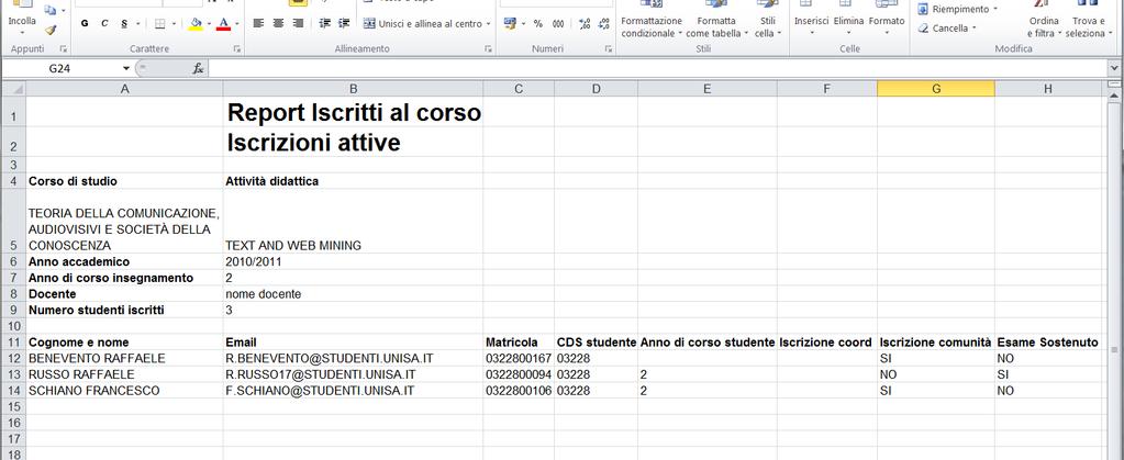 1.3 ESPORTA Il bottone esporta permette l accesso ad un file.