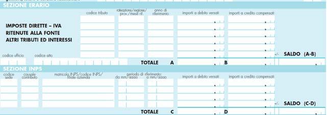 L F24 verrà compilato come segue: 6099 2016 2.500 00 1001 12 2016 1.500 00 2600 DM10 123456678 122016 1.000 00 Quella appena illustrata è la regola generale di applicazione della compensazione.