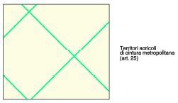 Trattasi di aree appartenenti ai territori agricoli della cintura metropolitana per la loro compattezza e continuità e per l alto livello di produttività sono destinate all esercizio e alla