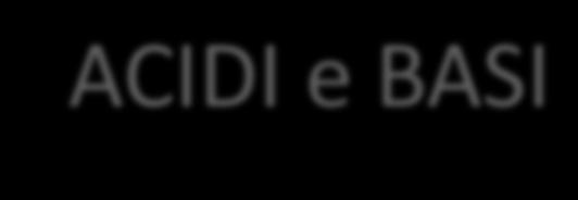 Definizione di Arrhenius La prime definizioni significative di acido e base si devono al lavoro svolto dal chimico svedese S.