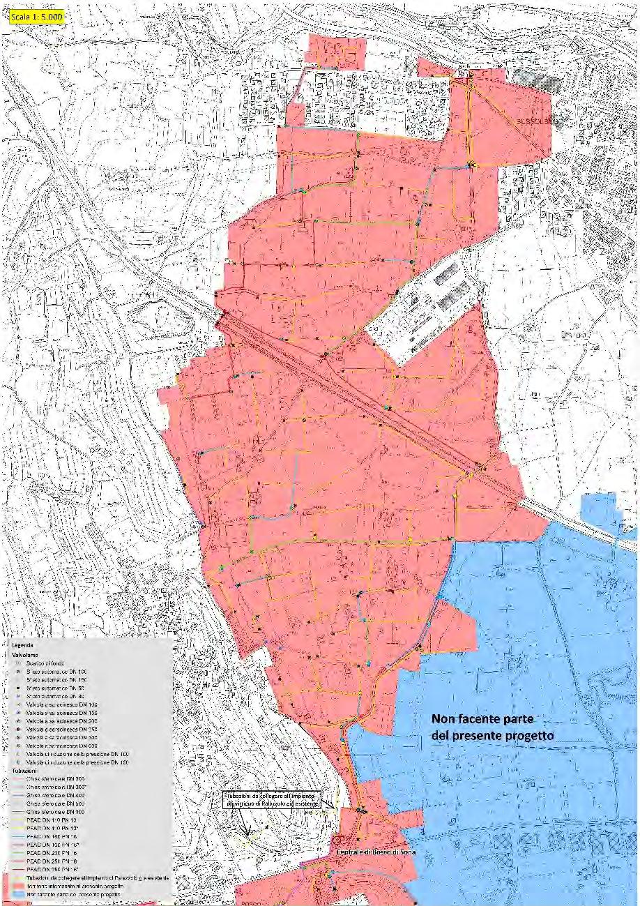 Interventi di progetto: la rete irrigua zona nord Progetto esecutivo per la conversione irrigua