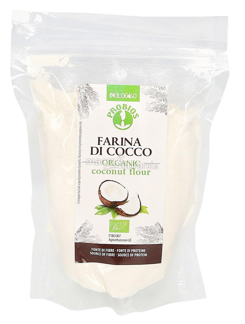 Farina di Cocco Ricavata dalla polpa essiccata della noce di cocco, ha un sapore fresco e deciso,