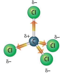 Le molecole caratterizzate da una distribuzione simmetrica della carica elettrica non presentano distinte polarità e si chiamano molecol. Le sostanze costituite da molecol sono chiamate sostanz.
