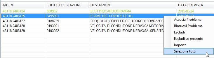 paziente, presenti nel CREG, e procedere poi con l associazione al