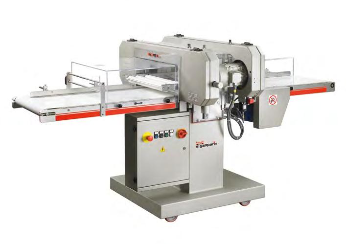 A purpose of a decrusting machine is to remove the crusts from all four sides of the loaf quickly and easily.