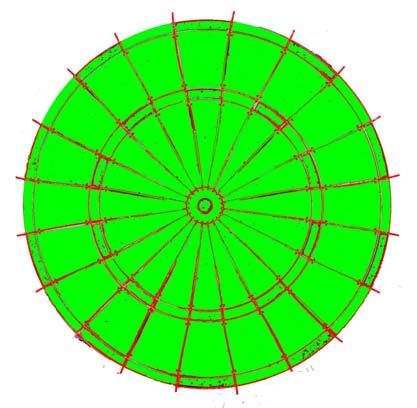 Un nuovo modello di sviluppo per : Bull s Eye Raggi Rossi = Scorrimento a 50 km/h Città Verde = Zone 30, Amici Bicicletta Edoardo Galatola Interventi per migliorare la stradale a il contributo dei