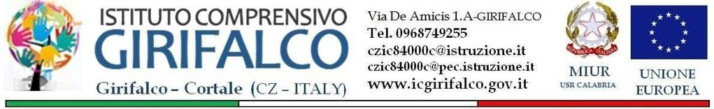 del 04/12/2018 ISTITUTO COMPRENSIVO STATALE GIRIFALCO - CORTALE (CZ) N Prot.