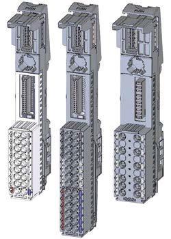 BaseUnit come moduli di base universali per il collegamento meccanico ed elettrico delle unità I/O.