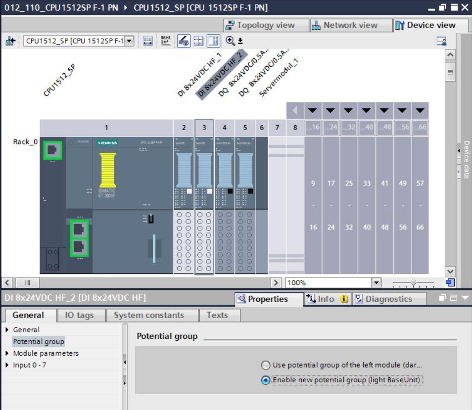 Ora nella configurazione la BaseUnit è chiara.