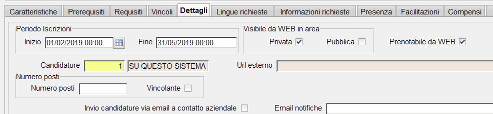 Prenotabile da web.